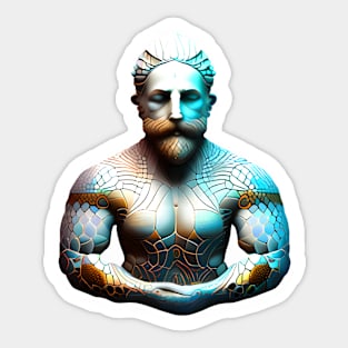 Merman Mosaic Sticker